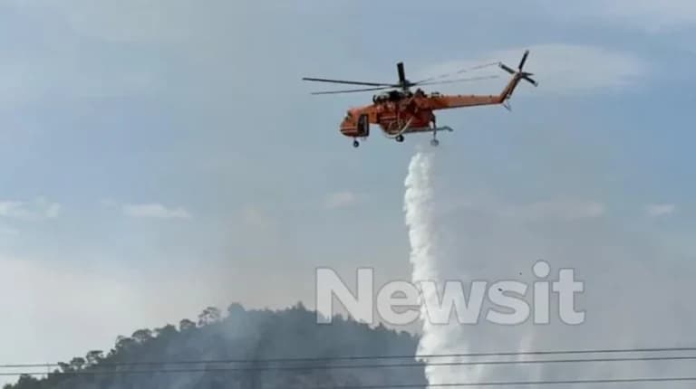 Φωτιά στο Λουτράκι: Υπό έλεγχο και σύλληψη 70χρονου