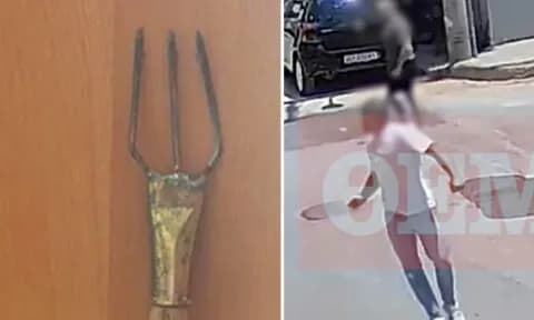 Ο 77χρονος με την τρίαινα που τρομοκράτησε δύο αδέρφια