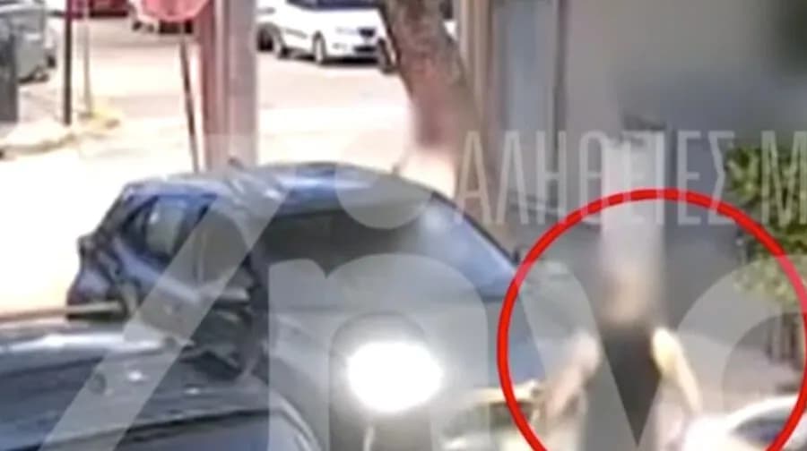 Άγρια επίθεση σε οδηγό στο Ίλιον μπροστά στο παιδί της