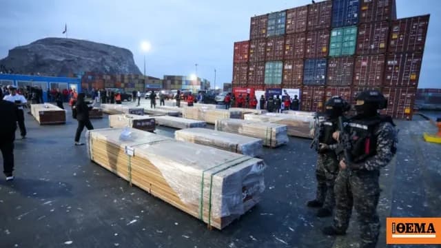 Ρεκόρ κατάσχεσης ναρκωτικών στη Χιλή: 100 τόνοι κοκαΐνης