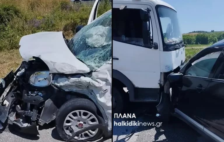 Τροχαίο με τρία παιδιά τραυματίες στη Χαλκιδική
