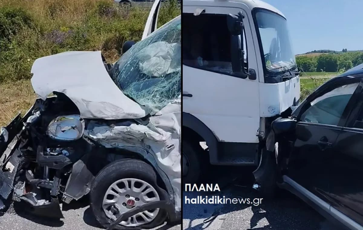 Τροχαίο με τρία παιδιά τραυματίες στη Χαλκιδική