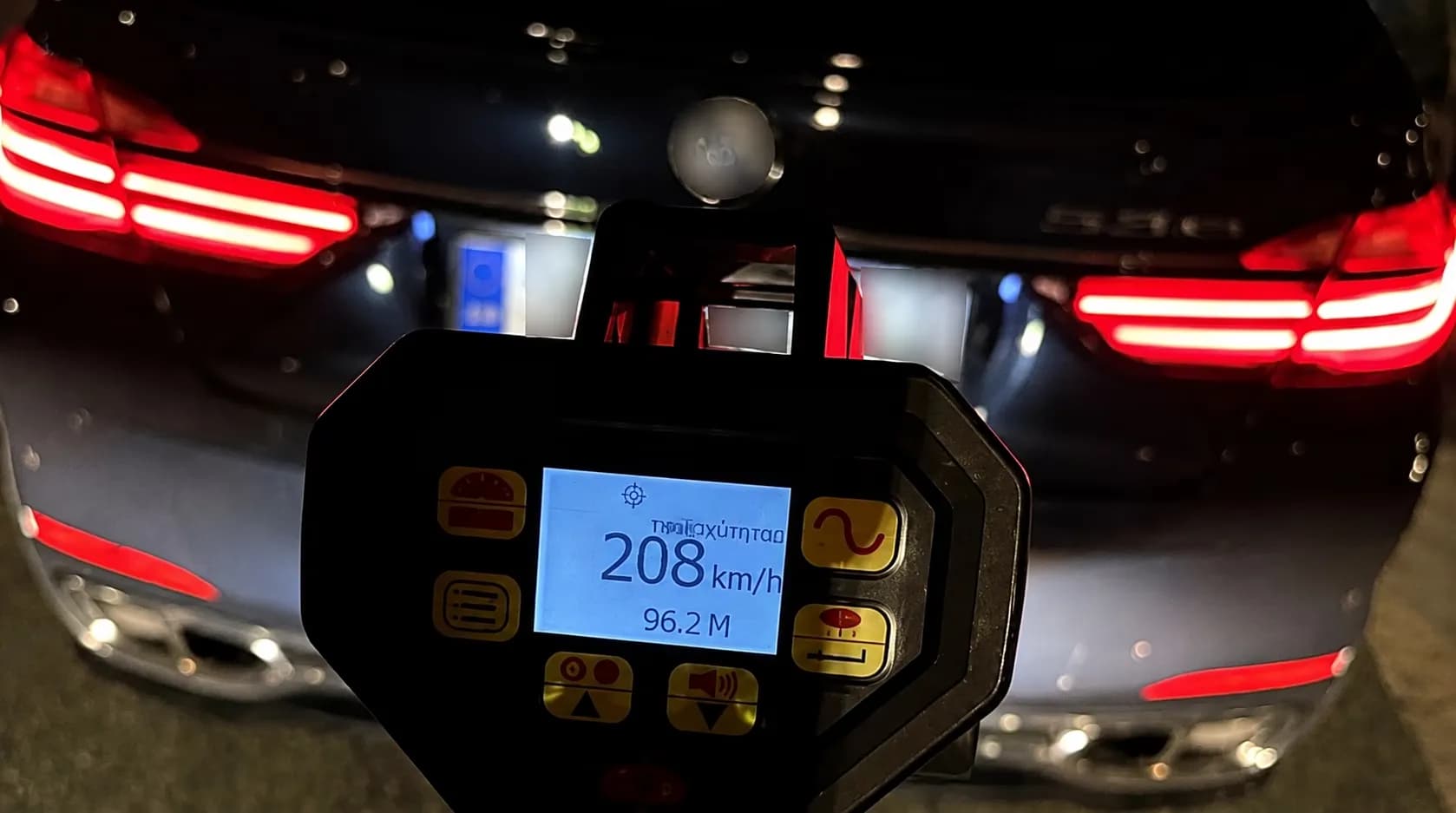 Ο 29χρονος οδηγός συνελήφθη με 208 χλμ/ώρα στα Μέγαρα