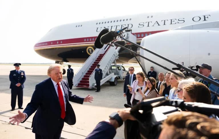 Ο Τραμπ έκανε την πρώτη πτήση με το νέο Air Force One