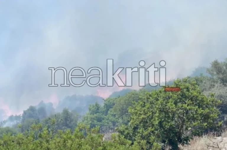 Οι φωτιές στην Κρήτη οριοθετήθηκαν μετά από ώρες αγωνίας