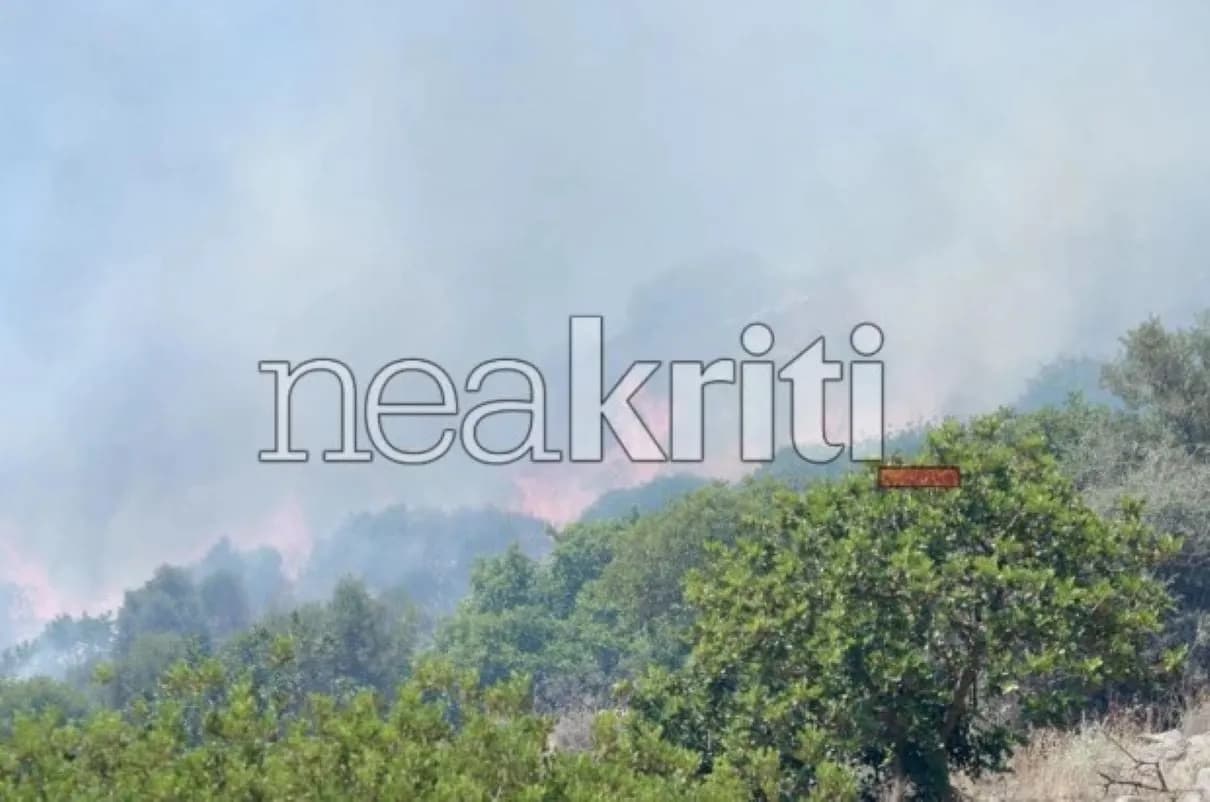 Οι φωτιές στην Κρήτη οριοθετήθηκαν μετά από ώρες αγωνίας