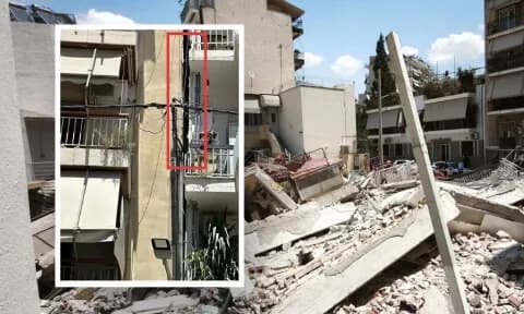 Το κενό 15 εκατοστών που έσωσε τους ενοίκους στα Πετράλωνα