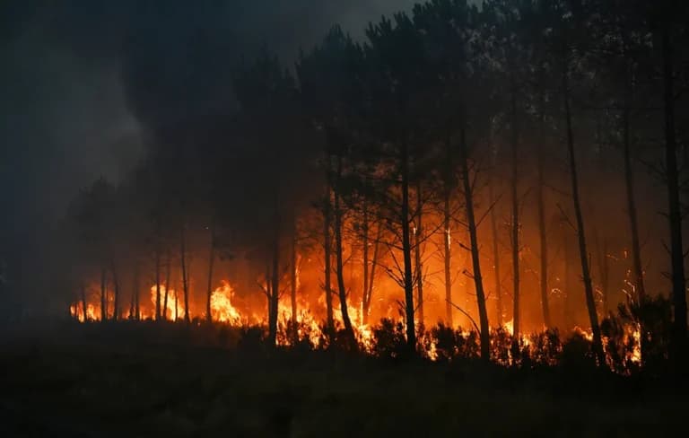 Πυρκαγιές στη Γαλλία και την Ισπανία: 330.000 εκτοπισμένοι