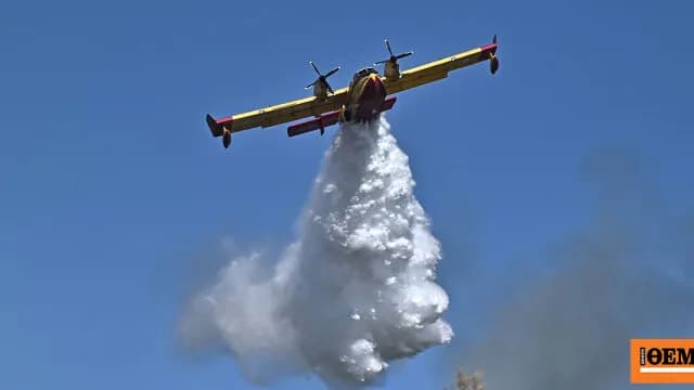 Πυρκαγιά στα Άγραφα Ευρυτανίας και στην Άνδρο