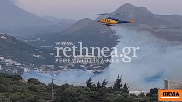 Οι πυρκαγιές σε Κω και Ρέθυμνο μαίνονται όλη νύχτα