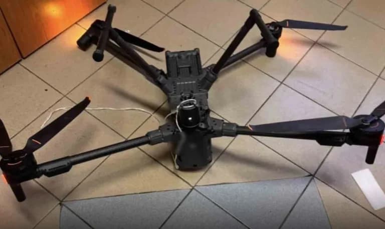 Το αντι-drone κατέρριψε drone με δέμα στις φυλακές Λάρισας