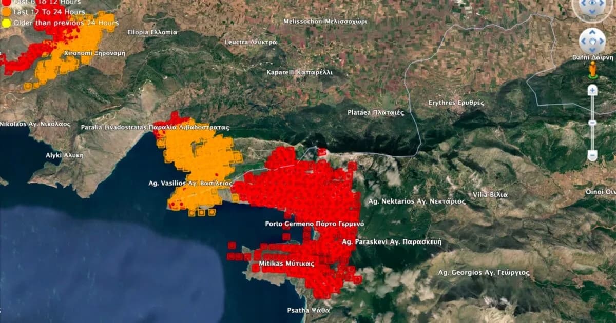 Ασύλληπτη καταστροφή: Κάηκαν 50.000 στρέμματα στη Βοιωτία