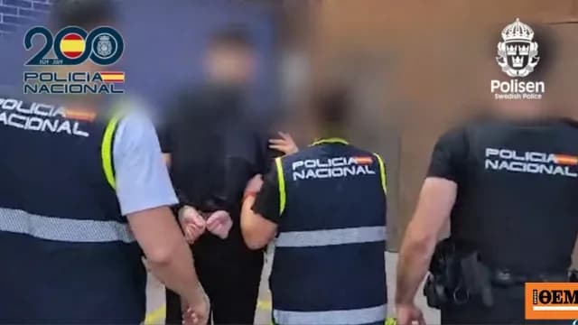 Ο πιο καταζητούμενος φυγάδας της Σουηδίας συνελήφθη στην Ισπανία
