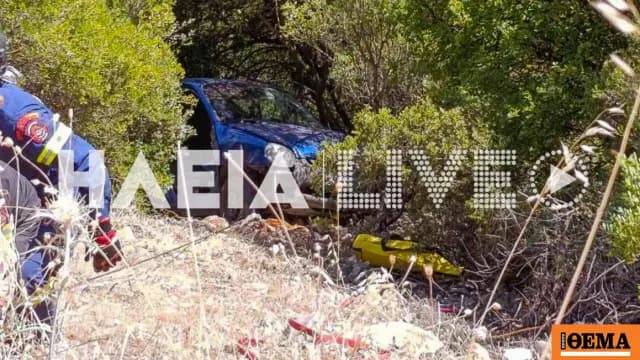 Αυτοκίνητο έπεσε σε γκρεμό 30 μέτρων στην Ανδρίτσαινα