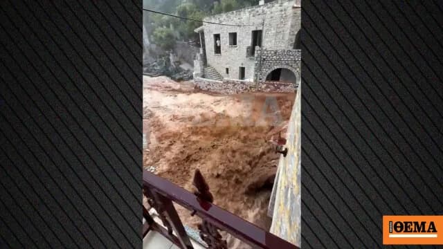 Καταρρακτώδης βροχή στη Μάνη: Κεραυνός τραυμάτισε γυναίκα