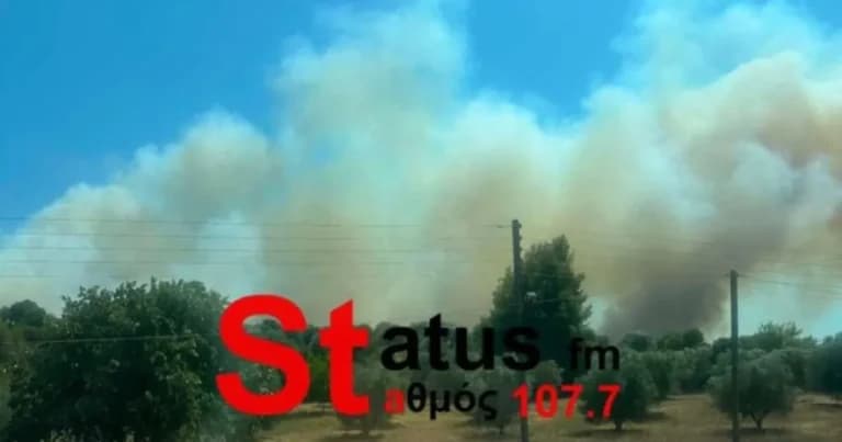 Φωτιά στη Χαλκιδική: Το 112 καλεί σε εκκένωση τη Σίβηρη