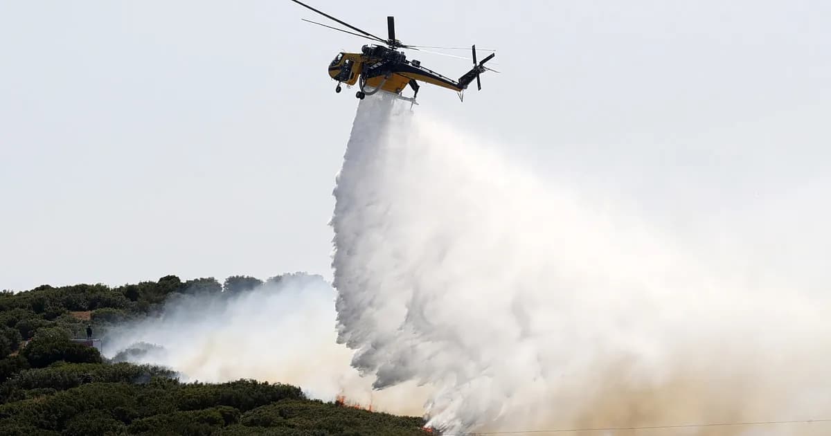 Φωτιά στον Άσπρο Κιλκίς: Κινητοποιήθηκαν 30 πυροσβέστες