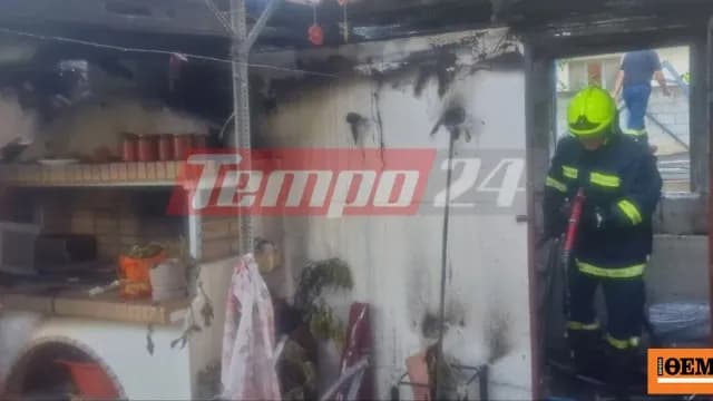 Η έκρηξη φιάλης υγραερίου συγκλόνισε σπίτι στην Πάτρα