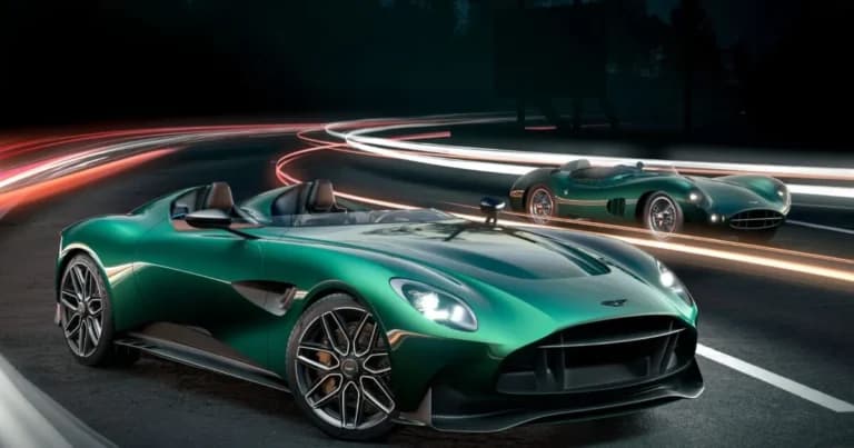 Ο Λανς Στρολ παρκάρει τη σπάνια Aston Martin DBR22 στο Μονακό