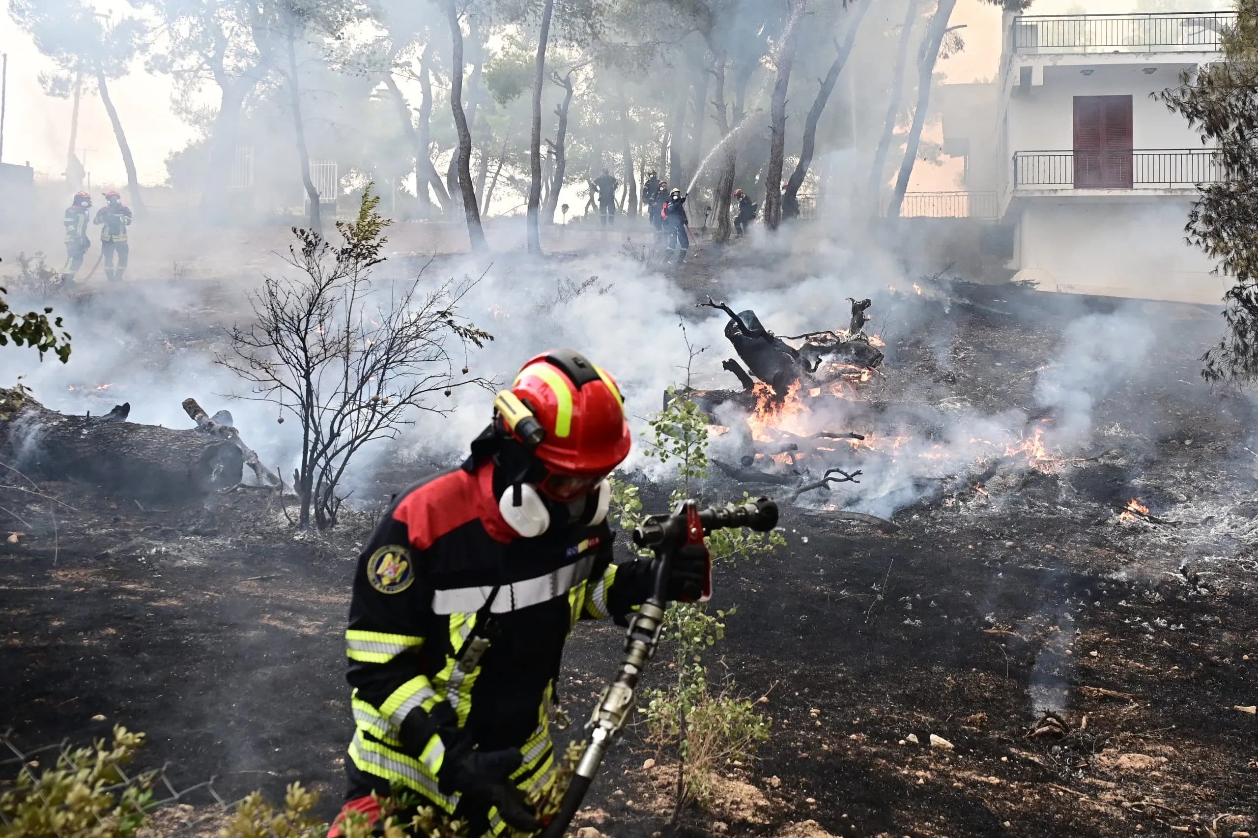 Η πυρκαγιά στα Μέγαρα άφησε πίσω καμένη γη και σπίτια