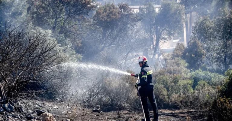 Πυρκαγιά στη Φωκίδα και φωτιά στην Αιτωλοακαρνανία