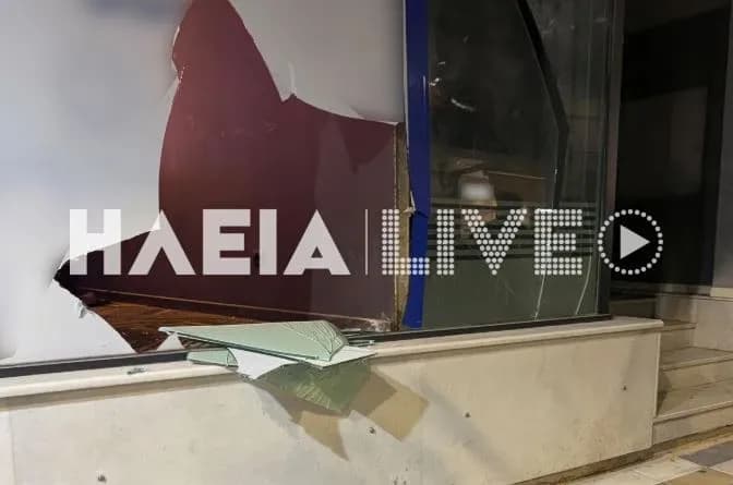 Άγρια συμπλοκή στον Πύργο Νεαρός πέρασε μέσα από τζαμαρία