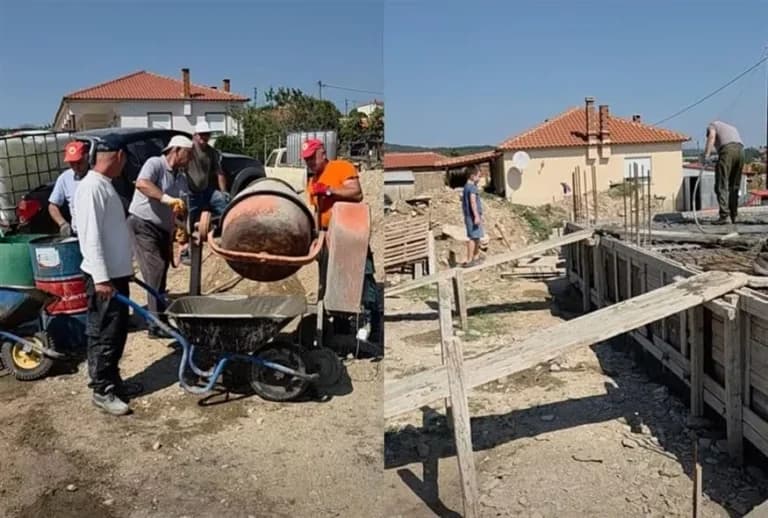 Η αλληλεγγύη στον Έβρο: Χωριό έχτισε σπίτι για ζευγάρι