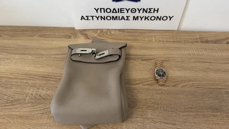 Ο οδηγός συνελήφθη για κλοπή τσάντας Hermès στη Μύκονο