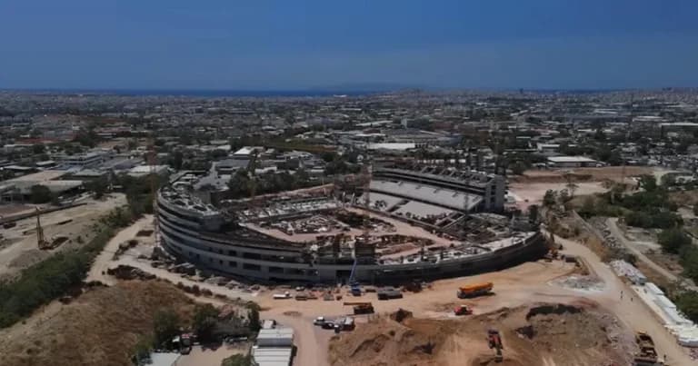 Το νέο γήπεδο του Παναθηναϊκού «ντύνεται» στον Βοτανικό
