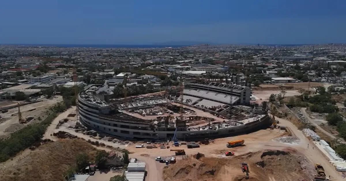 Το νέο γήπεδο του Παναθηναϊκού «ντύνεται» στον Βοτανικό