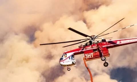 Συνετρίβη πυροσβεστικό ελικόπτερο στη φωτιά της Γιούτα