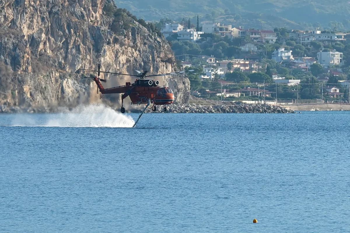 Η φωτιά στη Σίνδο Θεσσαλονίκης κινητοποιεί 25 πυροσβέστες