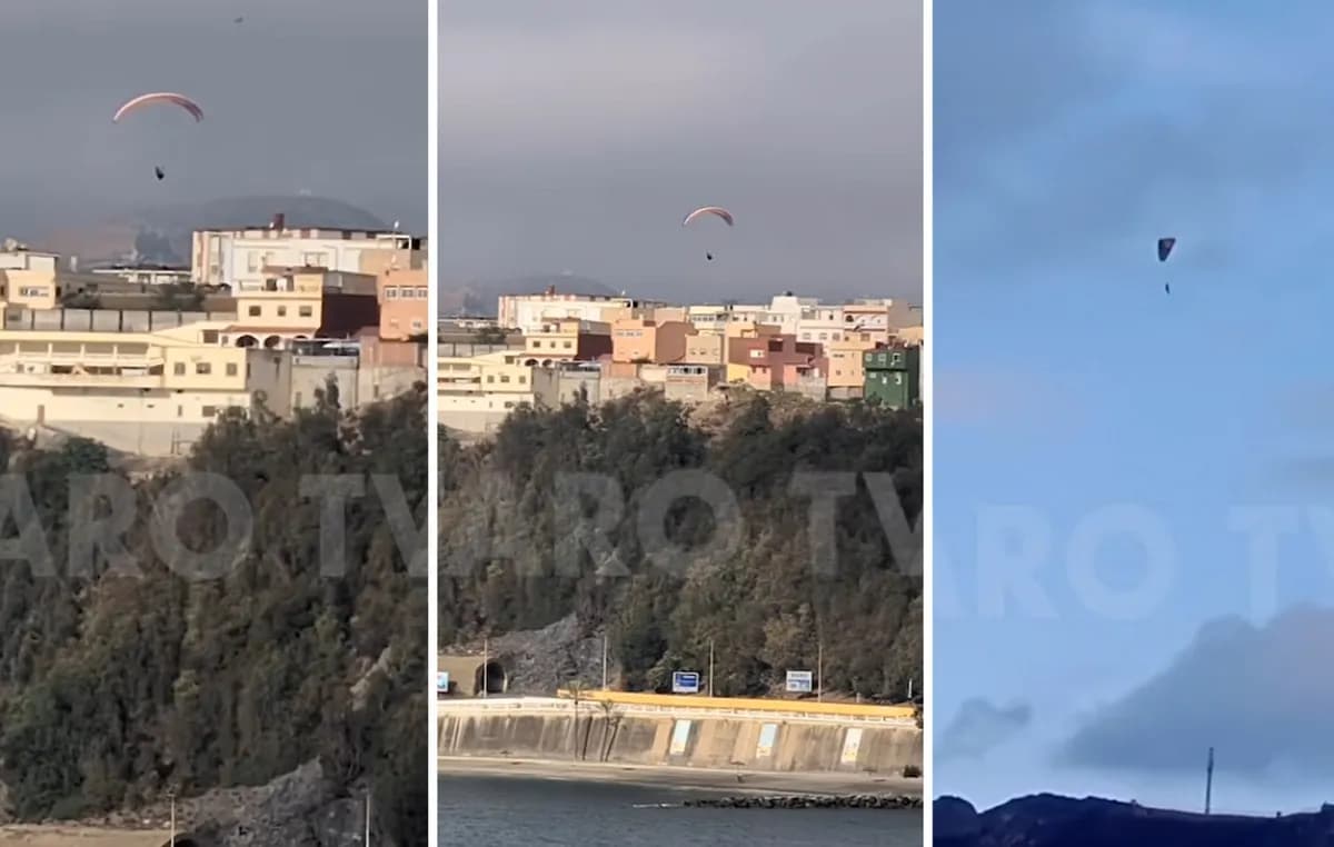 Ο θάνατος μετανάστη με αλεξίπτωτο πλαγιάς στη Θέουτα