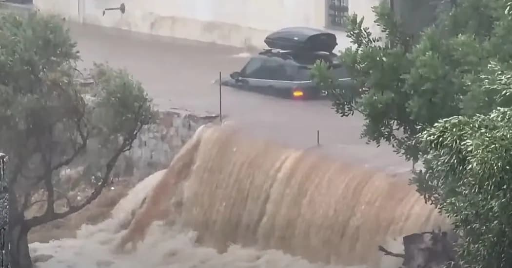 Ισχυρό μπουρίνι στη Μάνη πλημμύρισε Αλύπα, Κοκκάλα
