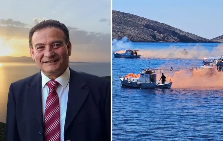 Ο δήμαρχος Φούρνων Δημήτρης Καρύδης αποχαιρετήθηκε