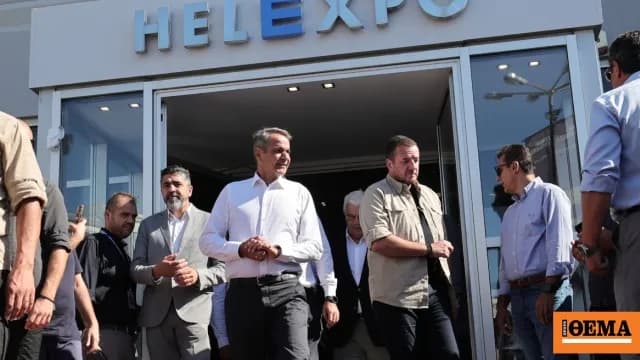 Ο Μητσοτάκης στα εγκαίνια της 90ής ΔΕΘ στη Θεσσαλονίκη