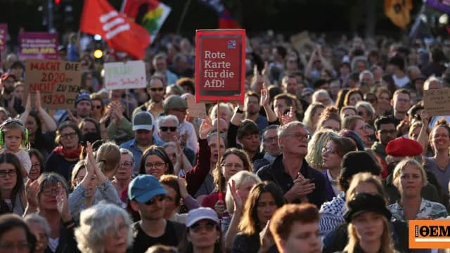 Διαδηλώσεις σε όλη τη Γερμανία μετά τη νίκη της AfD