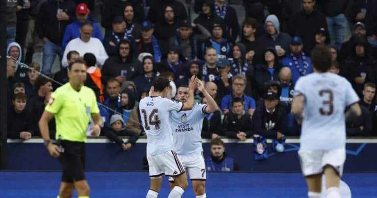 Η Άστον Βίλα νίκησε 3-2 την Μπριζ στο Champions League