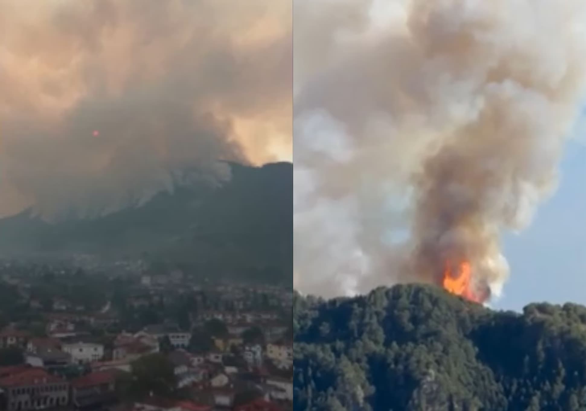 Η φωτιά στην Κόνιτσα εκτός ελέγχου: Κινδυνεύουν σπίτια