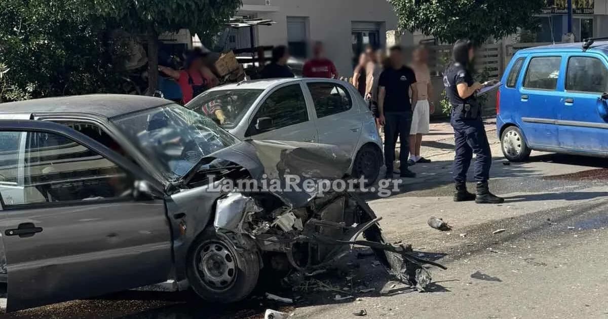 Σοβαρό τροχαίο στη Νέα Άμπλιανη Λαμίας με τραυματία