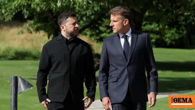Ο Ζελένσκι συναντά τον Μακρόν στη Νέα Υόρκη για τον πόλεμο