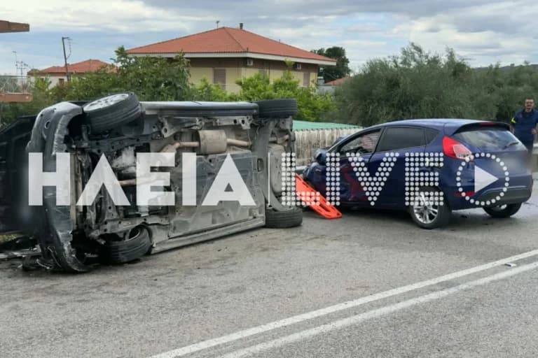 Έξι τραυματίες, ανάμεσά τους δύο παιδιά, σε τροχαίο στην Ηλεία