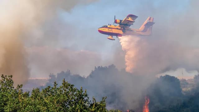 Φωτιά σε αγροτοδασική έκταση στο Πλατή Μεσσηνίας