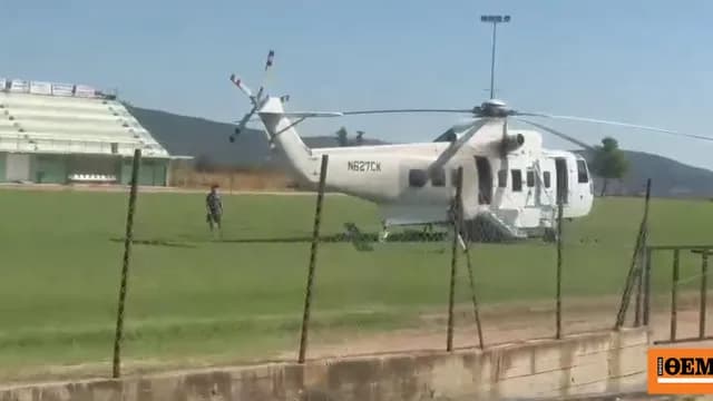 Ελικόπτερο σε αναγκαστική προσγείωση στην Καβάλα