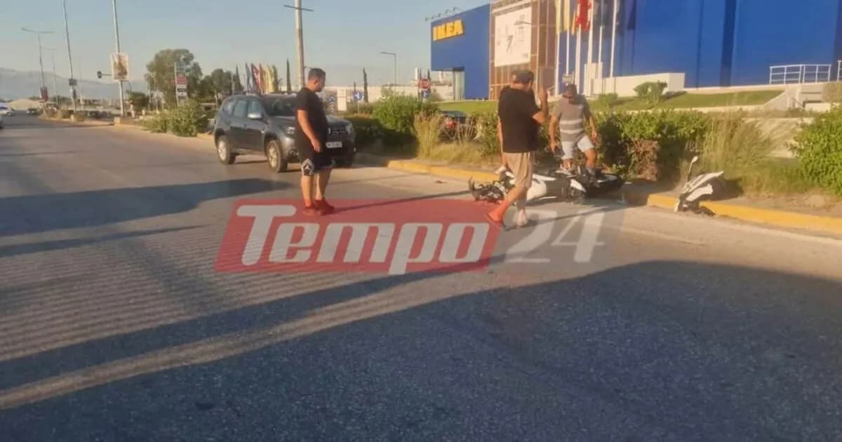 Σοβαρό τροχαίο στην Πάτρα με αναίσθητο 31χρονο μοτοσικλετιστή