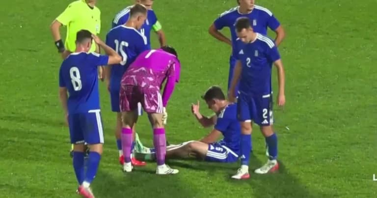 Ο Κοντούρης αποχώρησε τραυματίας στο Γεωργία-Ελλάδα