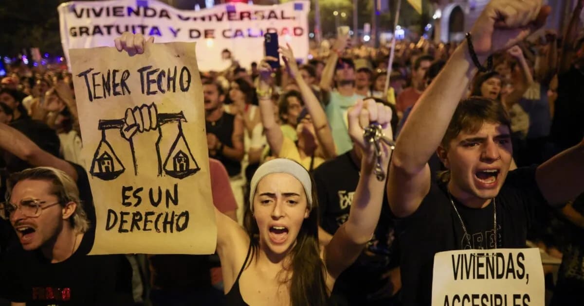 Η στεγαστική κρίση στην Ισπανία πυροδοτεί διαδηλώσεις στη Μαδρίτη