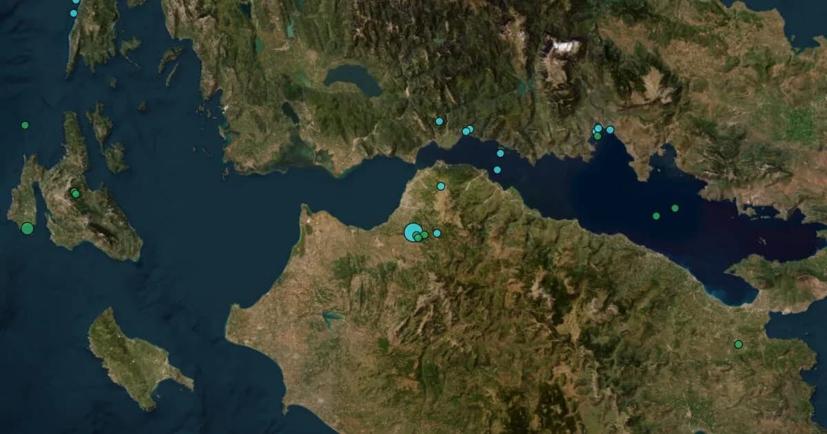 Σεισμός 4,1 Ρίχτερ στην Αχαΐα, αισθητός στην Πάτρα