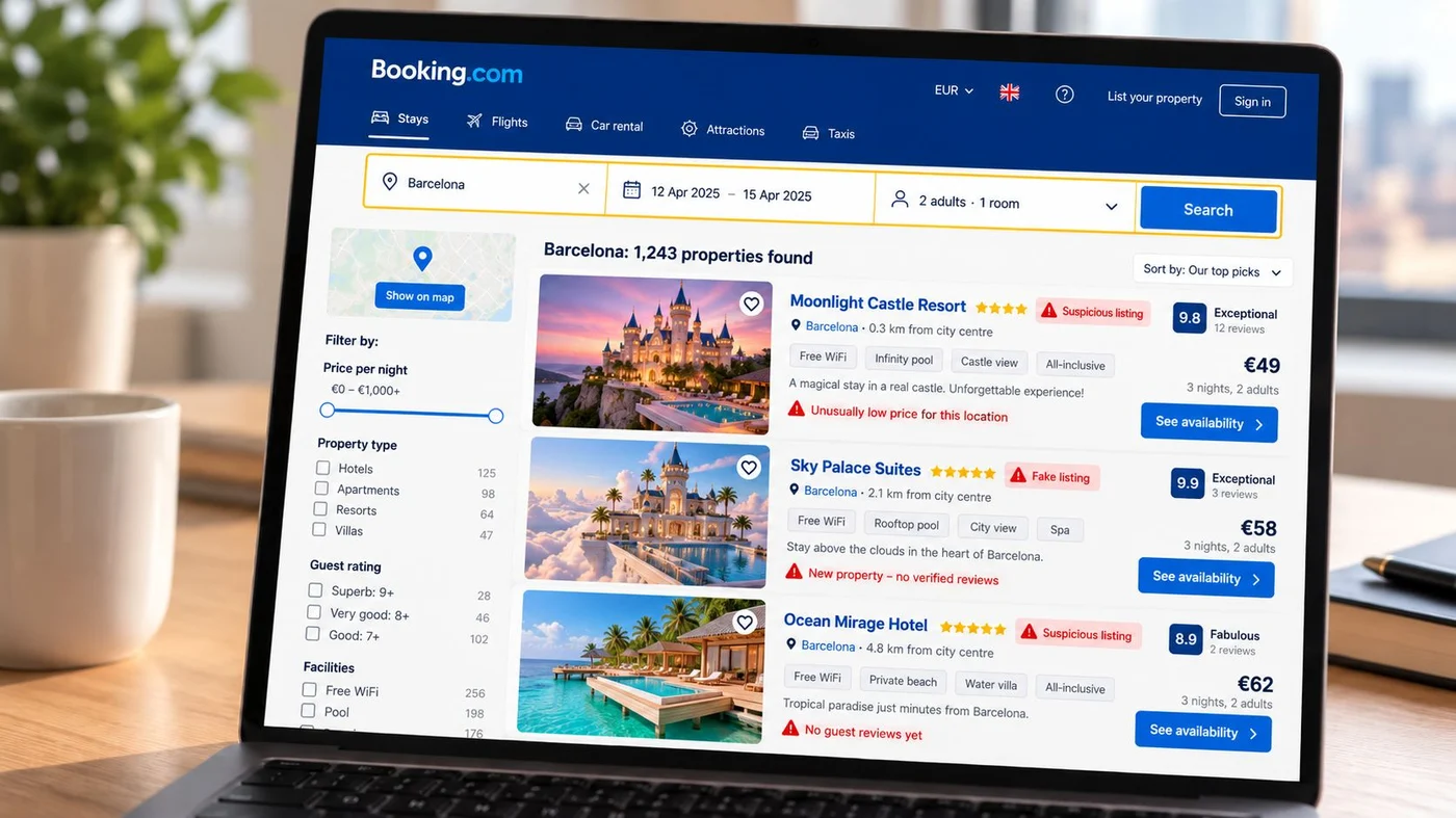 Έρευνα της Κομισιόν στην Booking για απάτες και ψεύτικες αγγελίες