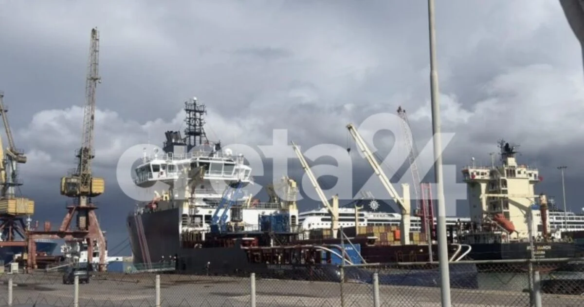 Ηράκλειο: Το γαλλικό πλοίο για το καλώδιο Ελλάδας-Κύπρου